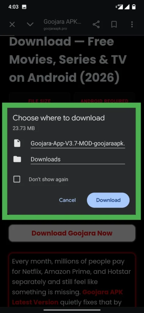 Goojara APK Download — Free Movies, Series & TV Shows (2026) 9 goojara app download