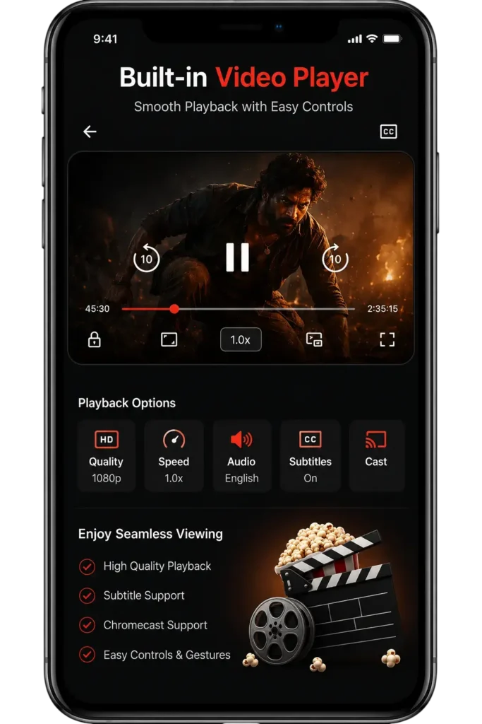Goojara APK Download — Free Movies, Series & TV Shows (2026) 3 Built-in Video Player