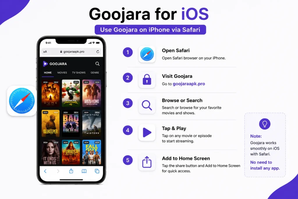 Goojara for iOS — Watch Free Movies on iPhone Without Installing Anything (2026) 1 goojara for ios